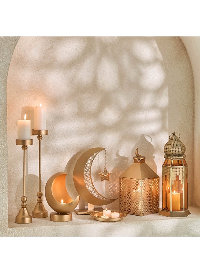 Home Box Gold Decorative Pillar Candle Holder for Home - Image 4